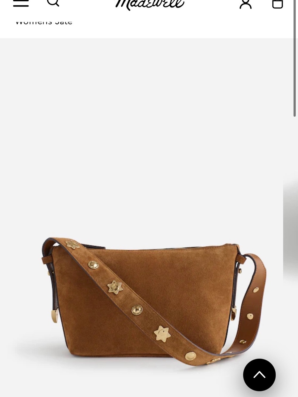 NWT Madewell Brown Suede Shoulder Bag